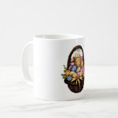 Ostertag - Korb mit bunten Eiern Blume Kaffeetasse (Vorderseite Links)