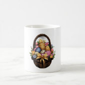 Ostertag - Korb mit bunten Eiern Blume Kaffeetasse (Mittel)