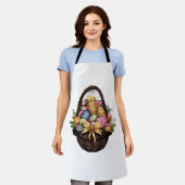 Ostertag - Korb mit bunten Eiern Blume Schürze (Getragen)