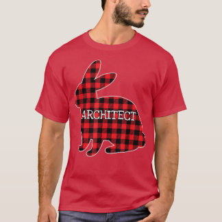 Ostertag Kostüm Rot Kariert Bunny Graphite T-Shirt