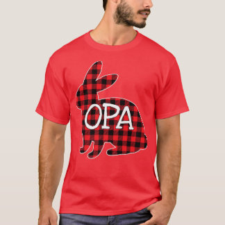 Ostertag Kostüm Roter Karierter Bunny Grapha Opa M T-Shirt