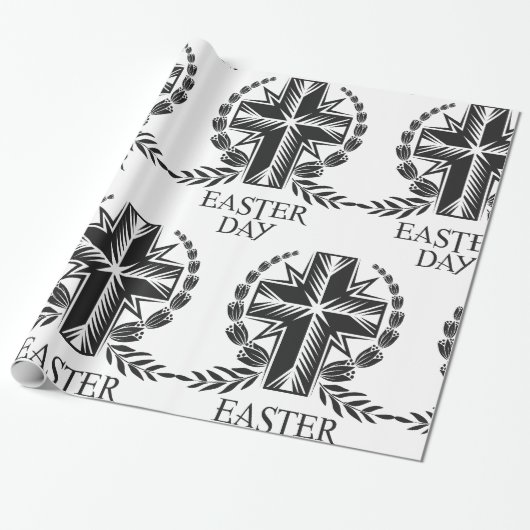 Ostertag Kreuz Religiös Christlich Geschenkpapier (Ungerollt)