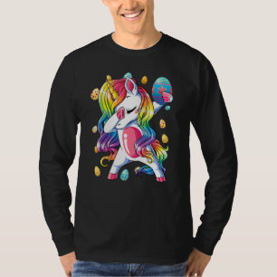 Ostertag Mädchen Schlucken Einhorn Ab Bügel Ei Jag T-Shirt
