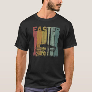 Ostertag Schulbusfahrer Retro Graphic Easter T-Shirt
