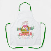 Ostertag Schürze - Niedliches Bunny & Eggen Design (Vorderseite)