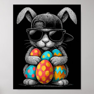Ostertag Sonniges Gesicht mit Salzwegen Eier Cool  Poster