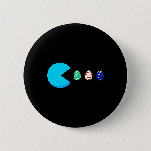 Ostertag Spaß Eier Jungen Mädchen Kinder Button (Vorderseite)