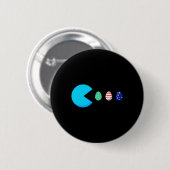 Ostertag Spaß Eier Jungen Mädchen Kinder Button (Vorne & Hinten)
