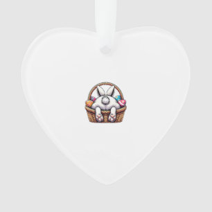 Ostertag Süßer Hase Korb Jagd Schokoladenei Ornament