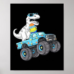 Ostertag T Rex Dino Reiten Ein Monster Truck Boys Poster