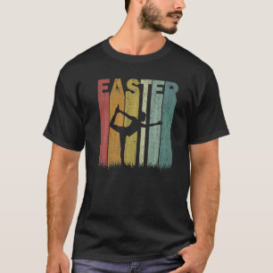 Ostertag Yoga-Lehrer Retro-Grafik Cool Ostern T-Shirt