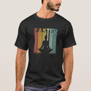 Ostertag Yoga Retro-Grafik Lustiges Osterkostüm T-Shirt