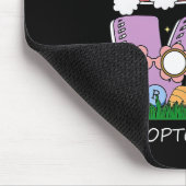 Ostertages Kick Optometrie Liebe Optiker Sight Squ Mousepad (Ecke)