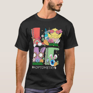 Ostertages Kick Optometrie Liebe Optiker Sight Squ T-Shirt