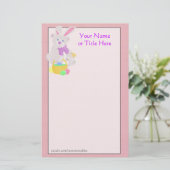 Osterteddybären Briefpapier (Stehend Vorderseite)