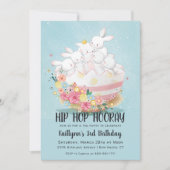 Ostertee Party Geburtstag Einladung (Vorderseite)