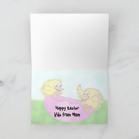 Osterteeter Feiertagskarte (Innenseite)