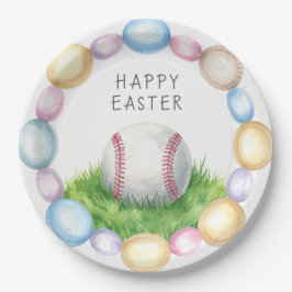 Osterthema Baseball Pappteller