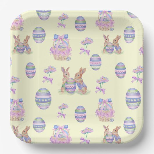 Osterthema Paper Tellers Pappteller (Vorderseite)