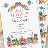 Osterthematik Kinderdusche für Mädchen Einladung