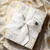 Osterthemenmuster Sonnige Blume Eier Geschenkpapier