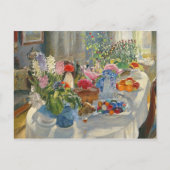 Ostertisch Feiertagspostkarte (Vorderseite)