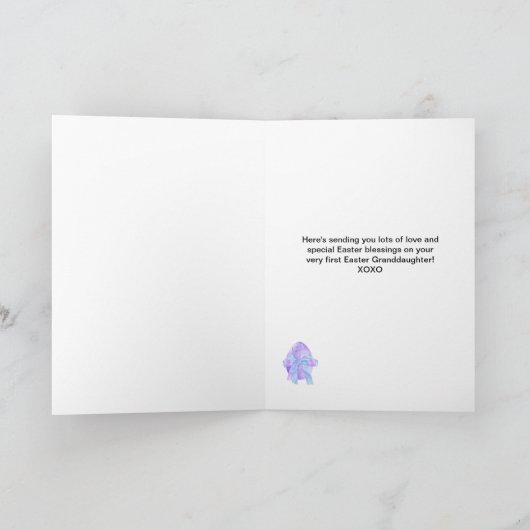 Ostertochter Feiertagskarte (Innenseite)