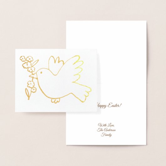 Ostertöne mit Zweig Folienkarte (Anzeige)