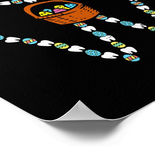 Ostertooth Bunny Ohren Niedlich Zähne Zahnarzt Zah Poster (Ecke)