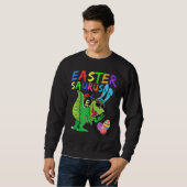 Ostertrex Kinder Dinosaur Bunny Oster Saurus Rex Sweatshirt (Vorne ganz)