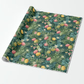 Ostertropischer Frühling Blätter Strand Geschenkpapier (Ungerollt)