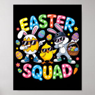 Ostertrupp Hasen Ei Küken Crew passende Männer Poster