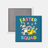 Ostertrupp Hasen Ei Küken Dab Crew passende Männer Magnet (Vorderseite/Rückseite)