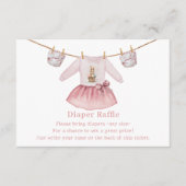 Ostertücher Raffle Pink Girl Babydusche Begleitkarte (Vorderseite)