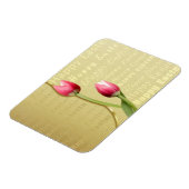 Ostertulips Gold Typografie Magnet (Linke Seite)