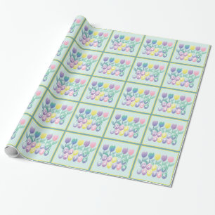 Ostertulpen Eier Happy Oaster Wrapping Paper Geschenkpapier