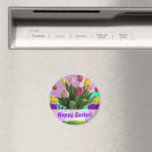 Ostertulpen - Happy Oaster Magnet (In Situ (Geschirrspüler))