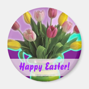 Ostertulpen - Happy Oaster Magnet