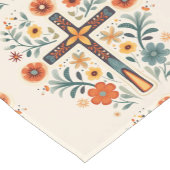 Osterübergänge und Blume Nordisches Muster Kurzer Tischläufer (Ecke)