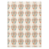 Osterübergänge und Blume Nordisches Muster Tischdecke (Vorderseite)