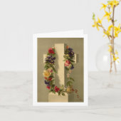 Osterüberqueren mit Blume Karte (Gelbe Blume)