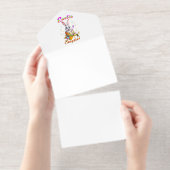 Osterüberraschung All-in-One-Einladung (Abreißstreifen)