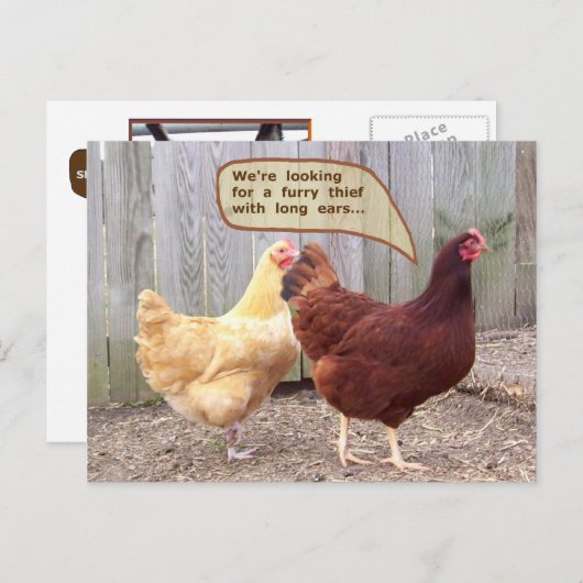 Osterüberraschung! Feiertagspostkarte (Vorne/Hinten)