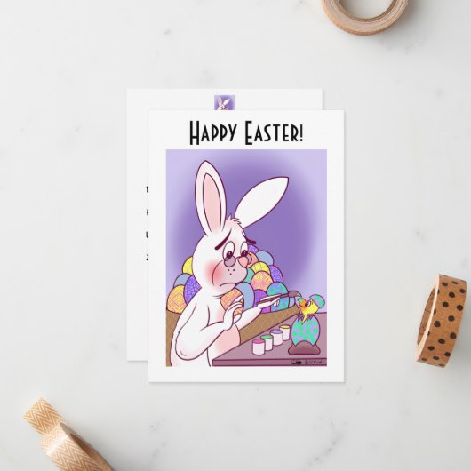 Osterüberraschung - Karte (Vorderseite/Rückseite Beispiel)