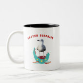 Osterüberraschung Seagull-Tasse Zweifarbige Tasse (Links)