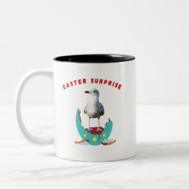 Osterüberraschung Seagull-Tasse Zweifarbige Tasse