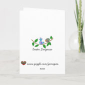 Osterüberraschung Ukrainische Volkskunst Karte (Rückseite)