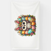 Osteruhu mit sonnigen Ohren Banner (Vertikal)