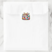 Osteruhu mit sonnigen Ohren Runder Aufkleber (Tasche)