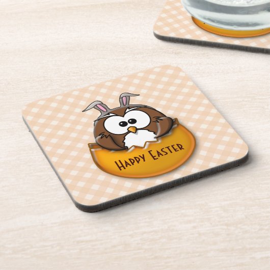Osteruhu - Orange Untersetzer (Linke Seite)